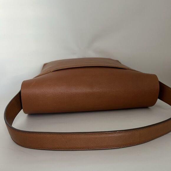 Fossil Maya Large Hobo Brown Cow Hide Leather Crossbody Bag ZB7617 - Picture 6 of 14